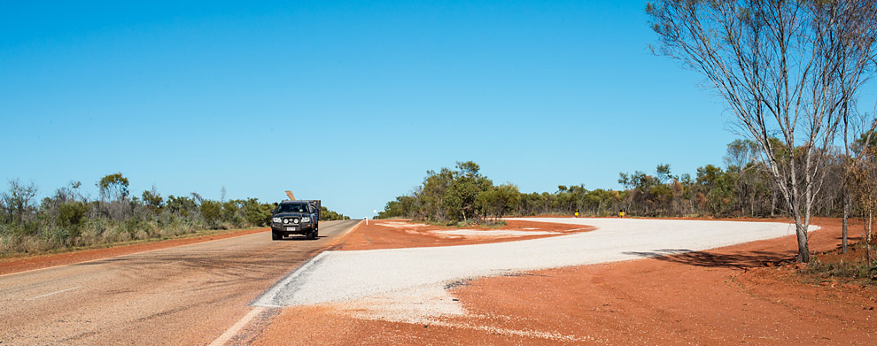 Image of new rest stop area on Great Northern Highway