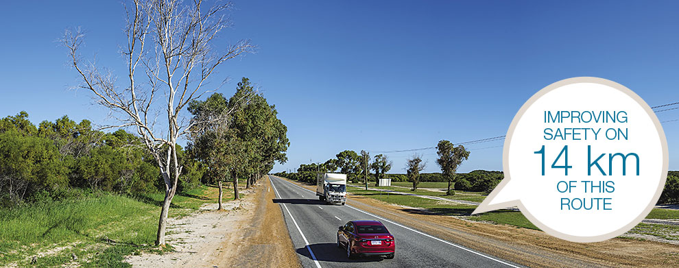 Improving safety on 14 km of this route