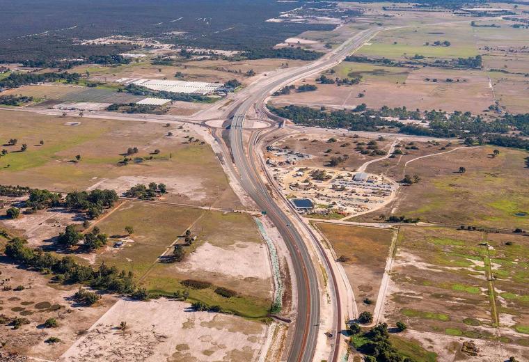 Aerial view of Northlink WA