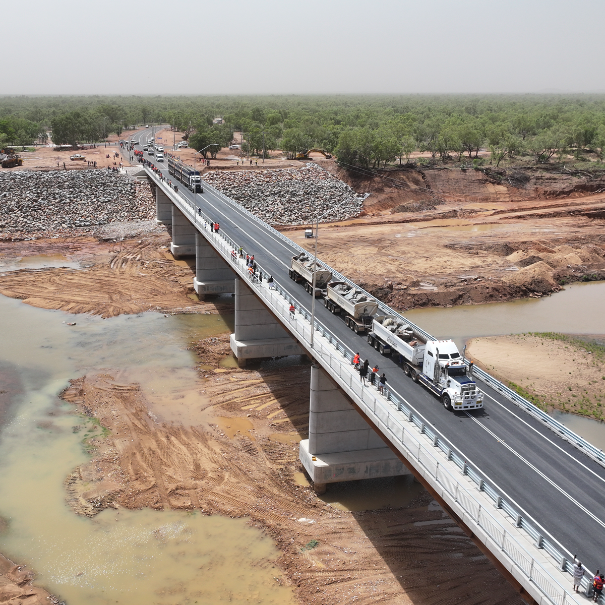 The new Fitzroy River Bridge