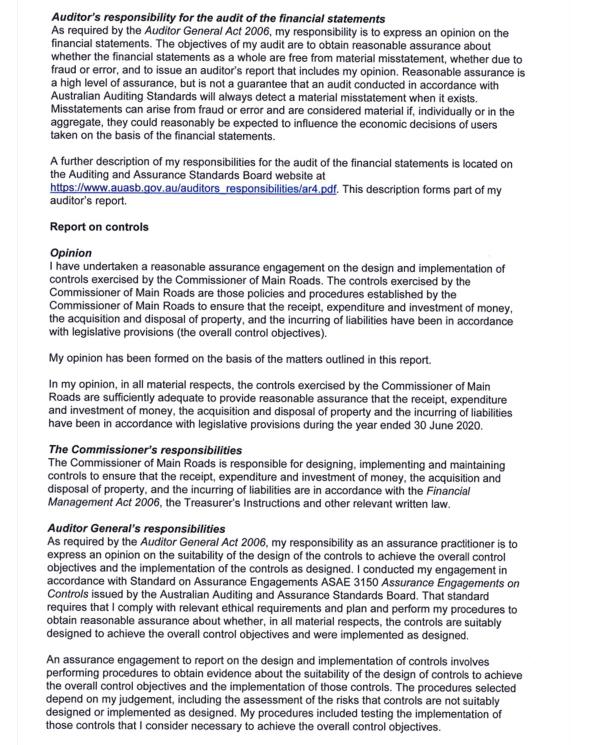 auditor generals report 2